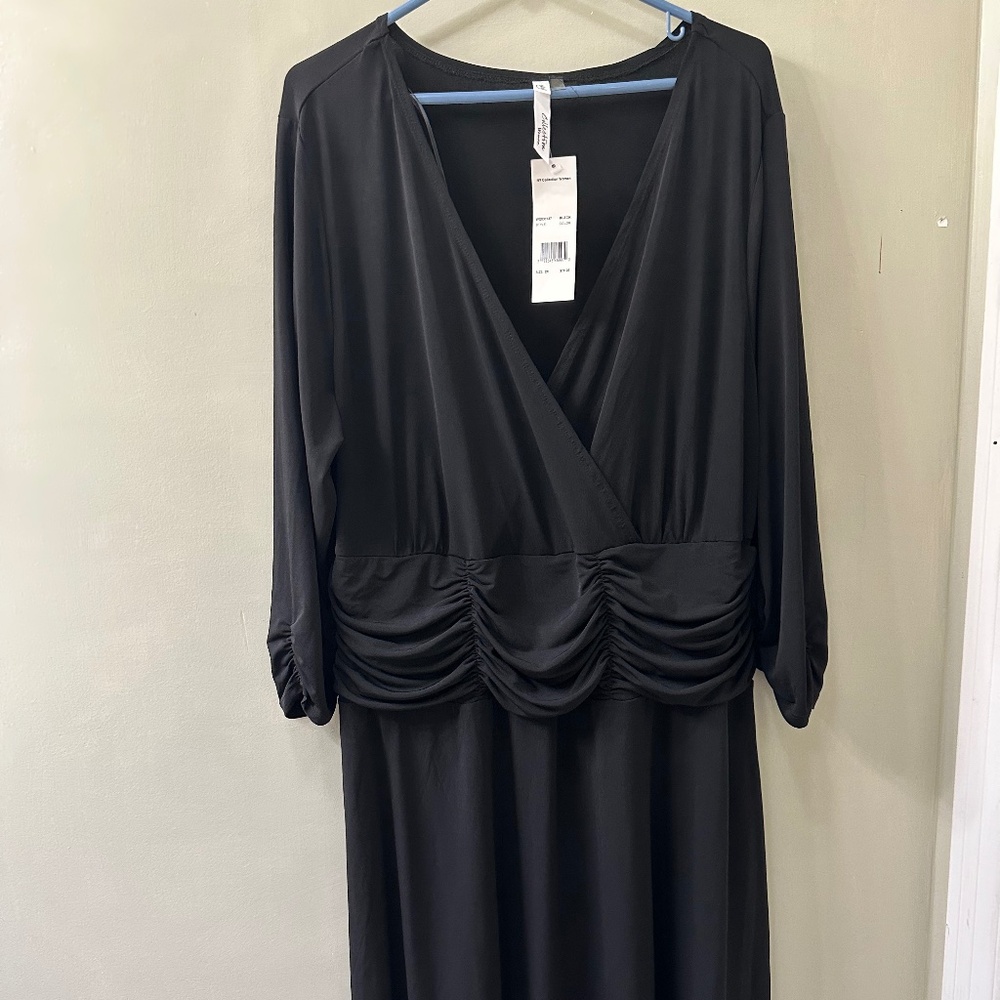 Long sleeve black dress